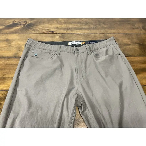 Tailor Vintage Canaan Slim Fit Pants Men's 38x32 Beige Performance Stretch - Picture 2 of 14